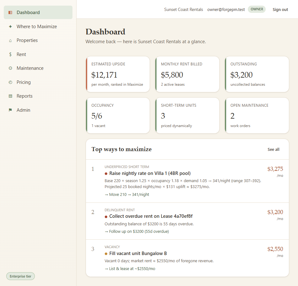 ForgePM — Orlando Enterprise